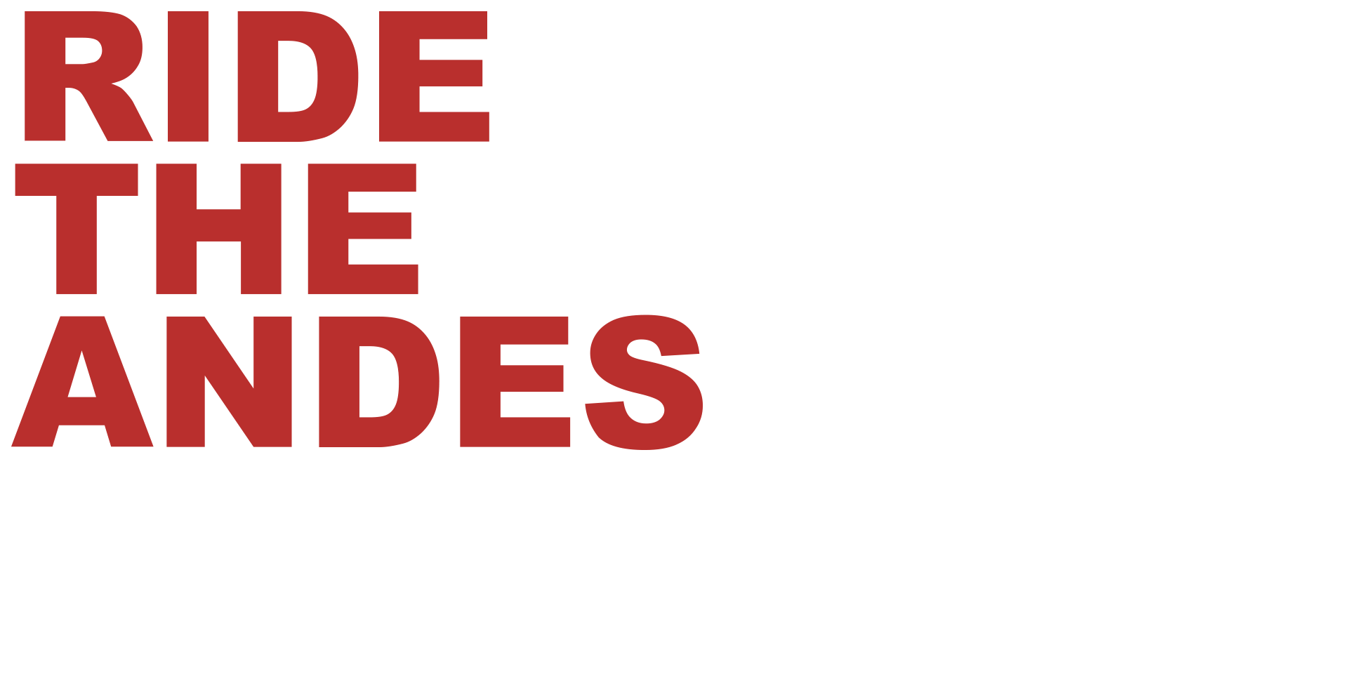 RIDE THE ANDES - VIDEO Y FOTOGRAFÍA